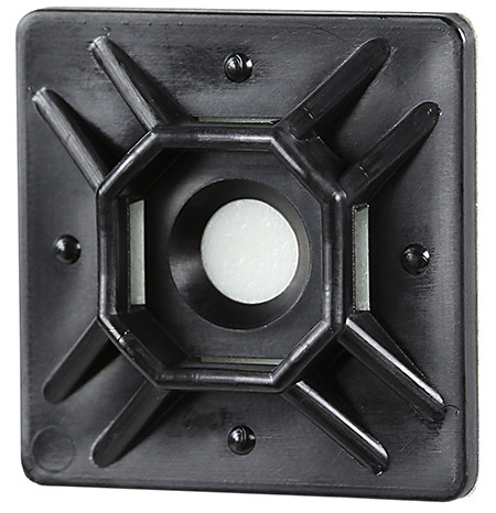 L.H. Dottie DT75SB 3/4'' X 3/4'' UV Black Cable Tie Mounting Base