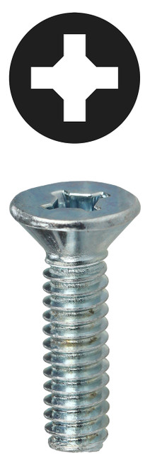 L.H. Dottie FMDD63212 #6-32 x 1/2'' Phillips/Square Flat Head Machine Screw