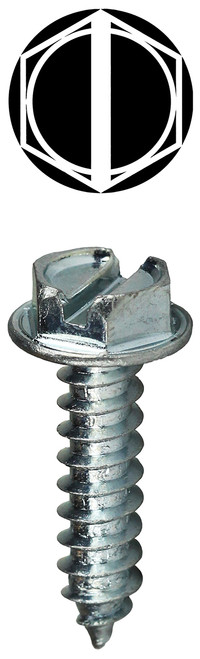 L.H. Dottie HWSMS6112 #6 x 1-1/2'' Phillips/Slotted Hex Washer Head Sheet Metal Screw