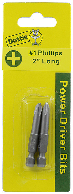 L.H. Dottie IB1PLC #1 x 2'' Phillips Power Bit (Carded)