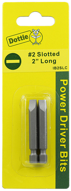 L.H. Dottie IB2SXC #2 x 3'' Slotted Power Bit (Carded)