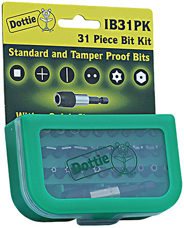 L.H. Dottie IB31PK 31 Pc Compact Combo Insert Bit Kit