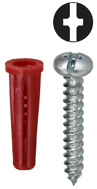L.H. Dottie K6CO #10 Red Conical Anchor Kit w/ Pan Head Combo Drive Screws