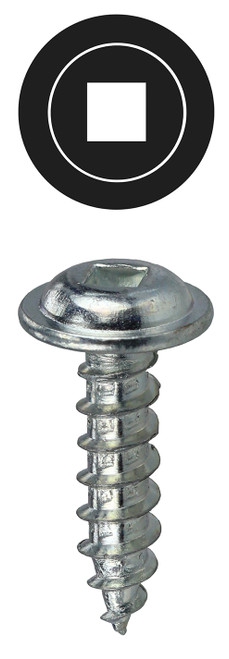 L.H. Dottie KWDD81 #8 x 1'' Square Drive Wafer Head K-Lath Metal Piercing Screw