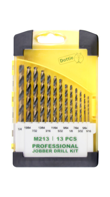 L.H. Dottie M213 13 Pc High Speed Steel Drill Kit