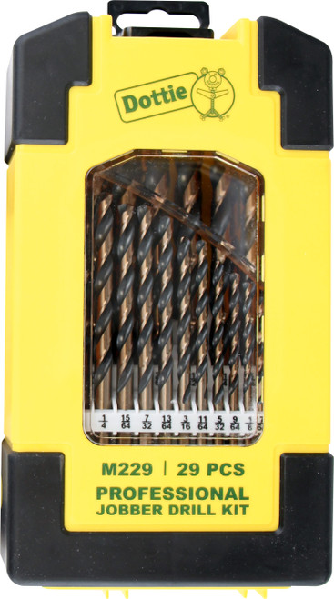 L.H. Dottie M229 29 Pc High Speed Steel Drill Kit