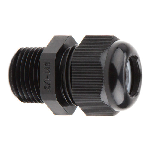 L.H. Dottie NSR38L 3/8'' Nylon Strain Relief Connector