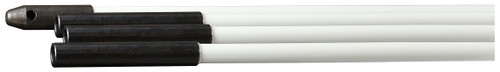 L.H. Dottie QS2524 1/4'' x 24' White Rod w/ Eye & Hook