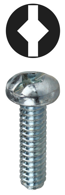 L.H. Dottie RMDS83234 #8-32 x 3/4'' Square/Slotted Round Head Machine Screw