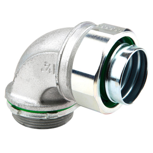 L.H. Dottie SL9075 3/4'' 90 Degree Steel Liquid Tight Connector