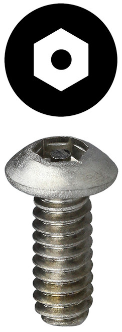L.H. Dottie T142HB 1/4''-20 x 2'' Hex Pin Button Head TamperProof Machine Screw