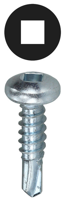 L.H. Dottie TEKDD10112 #10 x 1-1/2'' Square Drive Pan Head Self Drilling Screw