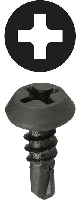 L.H. Dottie TEKF7716 #7 x 7/16'' Phillips Pan Head Self Drilling Framer Screw