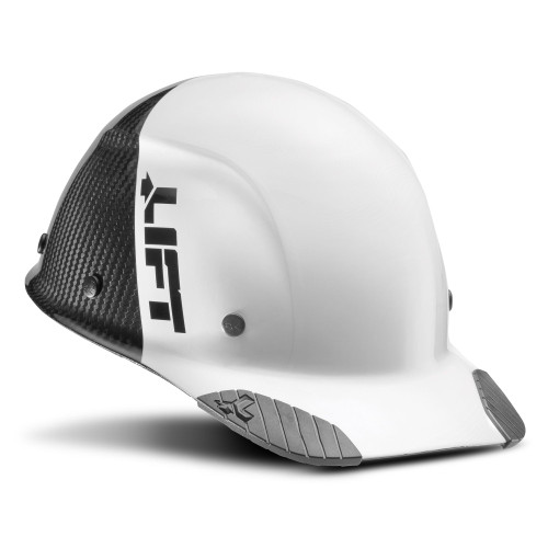 Lift Safety HDC50C-19WC DAX Carbon Fiber Cap Brim 50-50 (White/Black)