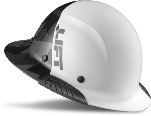Lift Safety HDF50C-20CK DAX Carbon Fiber Full Brim 50-50 (White/Black Camo)