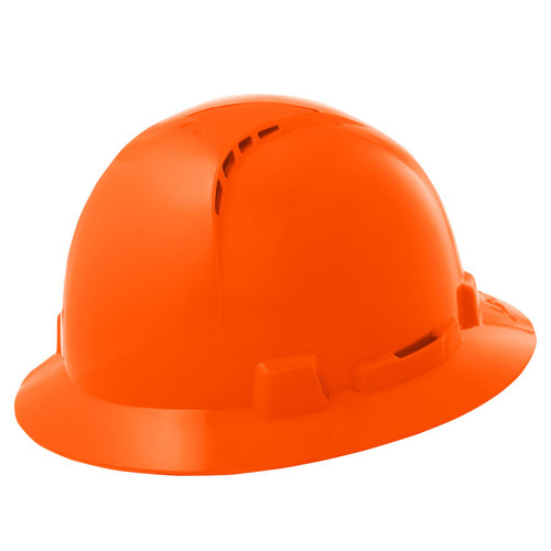 Lift Safety HBFC-20HO Briggs Hard Hat Hi-Viz Orange (Hzo) - Full Brim - Vented - Type 1, Class C