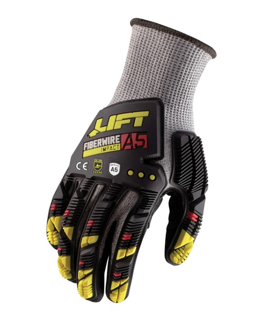 Lift Safety GFC-19YL Lift Fiberwire A5 Impact Nitrile Microfoam