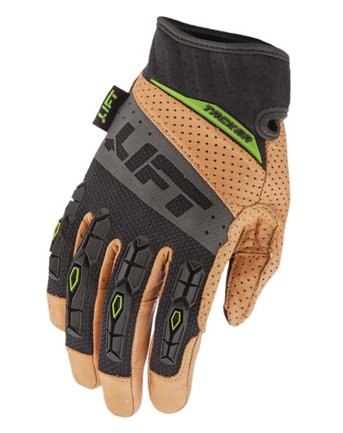 Lift Safety GTA-17KB2L Tacker Glove (Brown/Black)- Genuine Leather Anti-Vibe