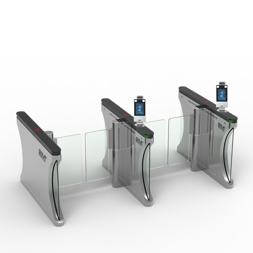 2M Technology 2MGST-2 Face Recognition & Thermal Detection Access Control Swing Turnstile