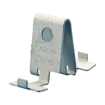 Caddy 510HD Mounting Clip for Heavy Duty T-Grid Box Hanger, Spring Steel, CADDY ARMOUR