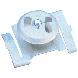 Caddy 4G8 4G8 Twist Clip for Track Lighting, CADDY ARMOUR, 15/16" (24 mm) T-Grid, #8 Screw, 5/8" (15.9 mm) Screw, Pal Nut