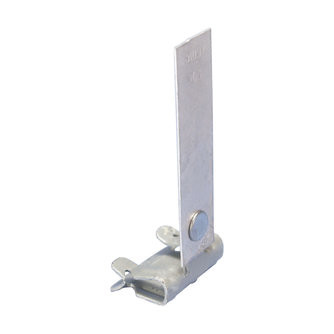 Caddy 4H24ST3 Cable Retainer Strap with Flange Clip, Spring Steel, Armour, 1/8"-1/4" (3-8 mm) Flange