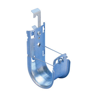 Caddy CAT16HP4Z34 Cat HP J-Hook with Multi-Function Clip, 1" (25 mm) dia, 1/4" (M4, M6, M8) Rod, #12-#8 (4.8-6.4 mm) Wire