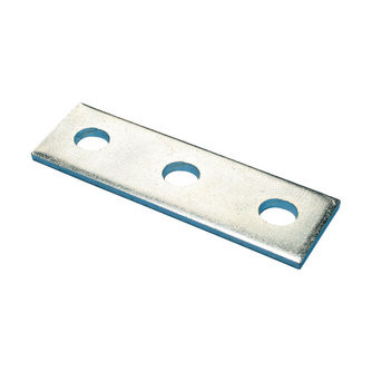 Caddy F200000EG Three Hole Flat Bracket, Steel, EG, 5.375" (136.53 mm)
