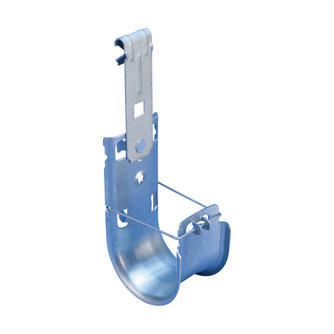 Caddy CAT48HPVF14 Cat HP J-Hook with C Purlin Clip, 3" (75 mm) dia, 1/16"-1/4" (1.5-6 mm) Flange