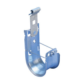 Caddy CAT64HPAF14 Cat HP J-Hook with Z Purlin Clip, 4" (100 mm) dia, 1/16"-1/4" (1.5-6 mm) Flange