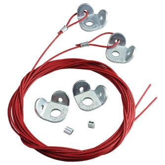 Caddy CSB2W12URC38L10 URC Attachment Kit, #12 Brace, Red, 7/16" (11 mm) Hole, 10' (3.05 m) Brace Length
