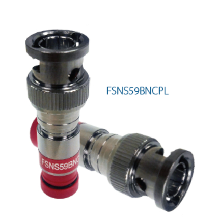 Belden FSNS59BNCPL-25 ProSNS RG-59 Plenum BNC Coax Compression Connector, 25 Pack