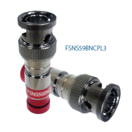 Belden FSNS59BNCPL3-25 ProSNS RG-59 Plenum BNC Coax Compression Connector 23 AWG