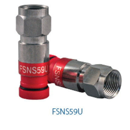 Belden FSNS59U-25 ProSNS RG-59 "F" Coax Compression Connector, 25 Pack