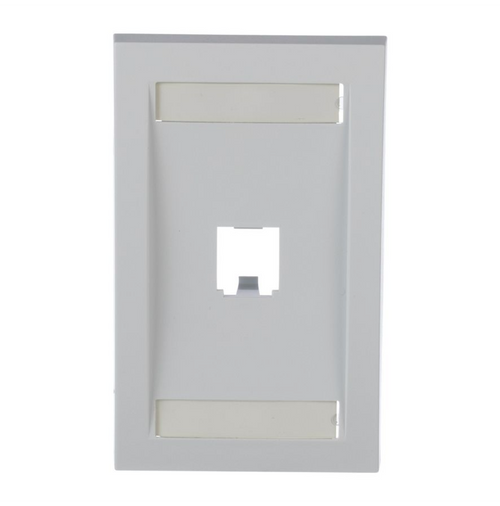 Panduit CFPE1WHY Mini-Com 1 Port White Faceplate