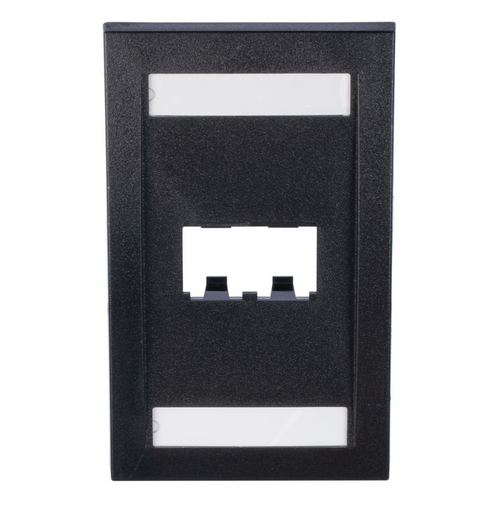 Panduit CFPE2BLY Mini-Com 2 Port Black Faceplate