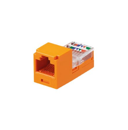 Panduit CJ588ORY Mini-Com UTP RJ45 Cat5E Orange Jack Module