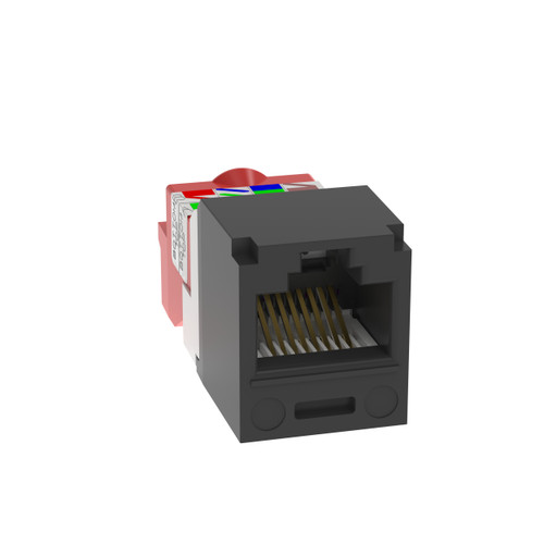 Panduit CJ5E88TBL Mini-Com UTP RJ45 Cat 5e TP-Style Jack Module, Black