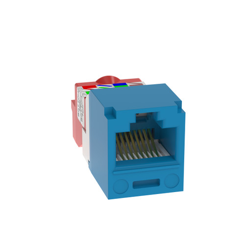 Panduit CJ5E88TBU Mini-Com UTP RJ45 Cat 5e TP-Style Jack Module, Blue
