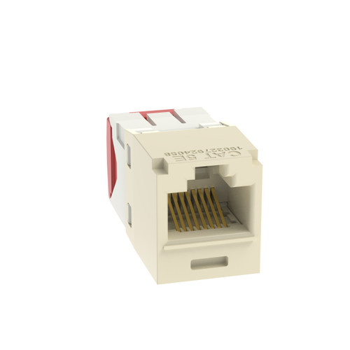 Panduit CJ5E88TGEI Mini-Com UTP RJ45 Cat 5e TG Jack Module, Electric Ivory