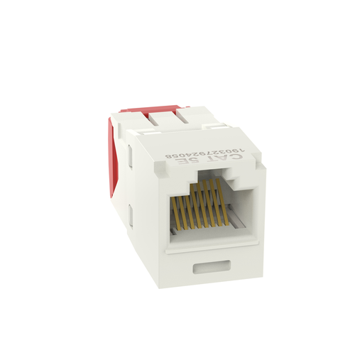 Panduit CJ5E88TGIW-24 Mini-Com UTP RJ45 Cat 5e TG Jack Module, Off White, 24 Pack