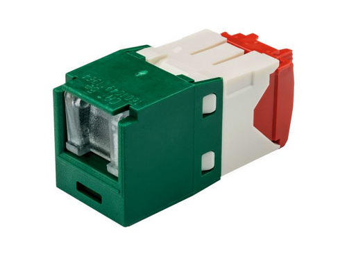 Panduit CJH5E88TGGR Mini-Com Cat5E Green Jack Module