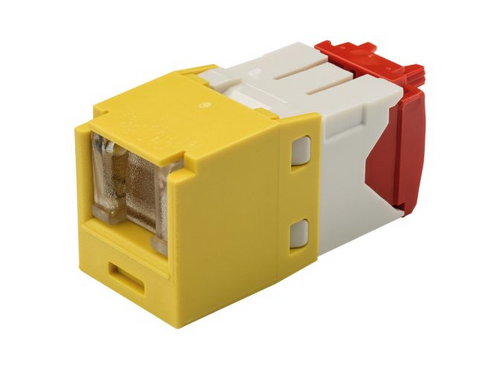 Panduit CJH5E88TGYL Mini-Com Cat5E Yellow Jack Module