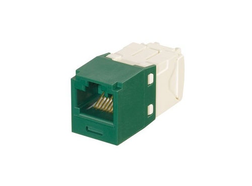 Panduit CJK688TGGR Mini-Com Cat6 Green Keyed Jack Module