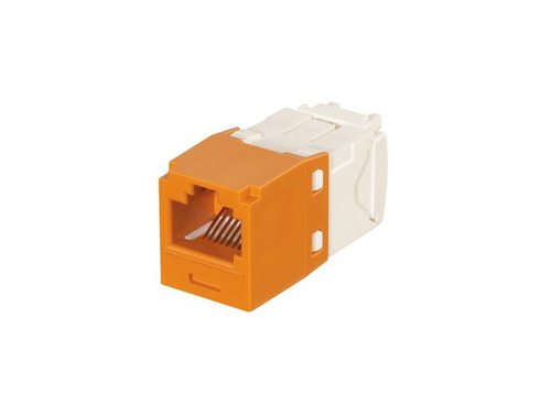 Panduit CJK688TGOR Mini-Com Cat6 Orange Keyed Jack Module