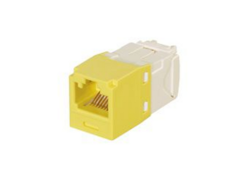 Panduit CJK688TGYL Mini-Com Cat6 Yellow Keyed Jack Module