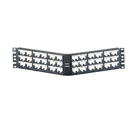 Panduit CPPLA72WBLY 72-Port 2U Mini-Com Angled Patch Panel