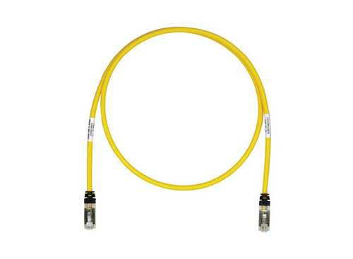 Panduit STP6X5YL 5Ft Cat6A Yellow Pan-Net Shielded Patch Cord
