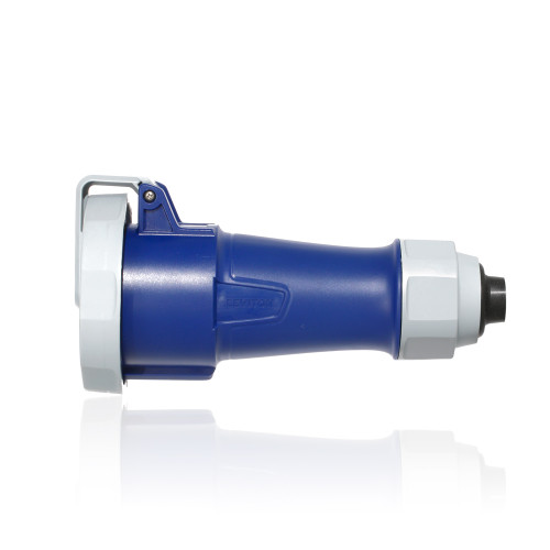 Leviton 330C6WLEVA LEV Series IEC Pin & Sleeve Connector with Screwless Clamp Assembly