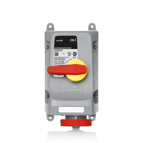 Leviton 330MI7WLEV LEV Series IEC Pin & Sleeve Mechanical Interlock
